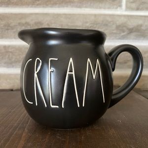 Black Rae Dunn Cream Creamer Pitcher